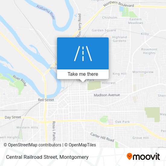 Mapa de Central Railroad Street