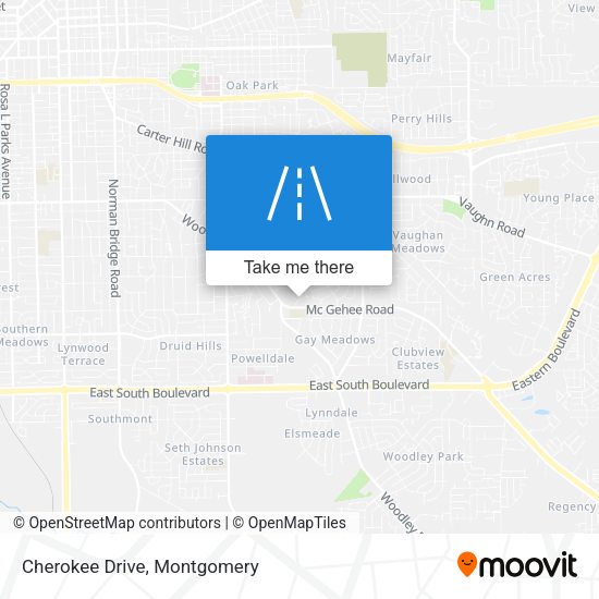 Mapa de Cherokee Drive