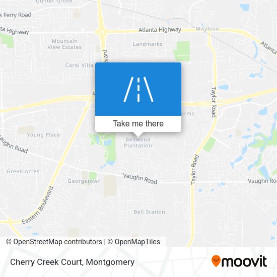 Mapa de Cherry Creek Court