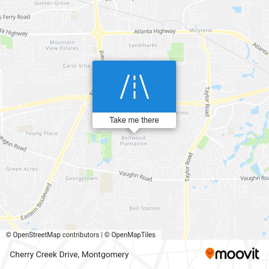 Mapa de Cherry Creek Drive