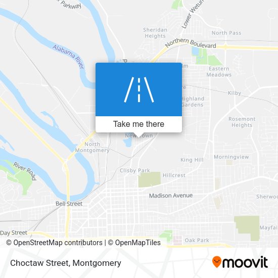 Mapa de Choctaw Street