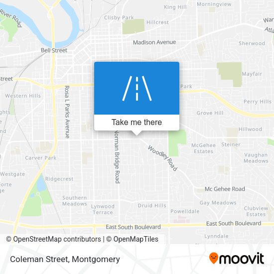 Mapa de Coleman Street