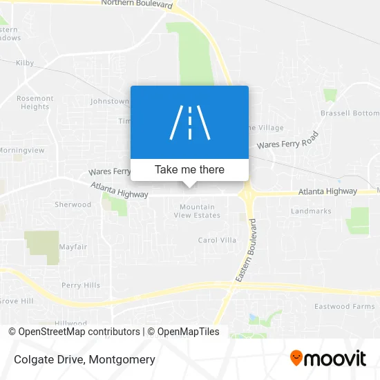 Colgate Drive map