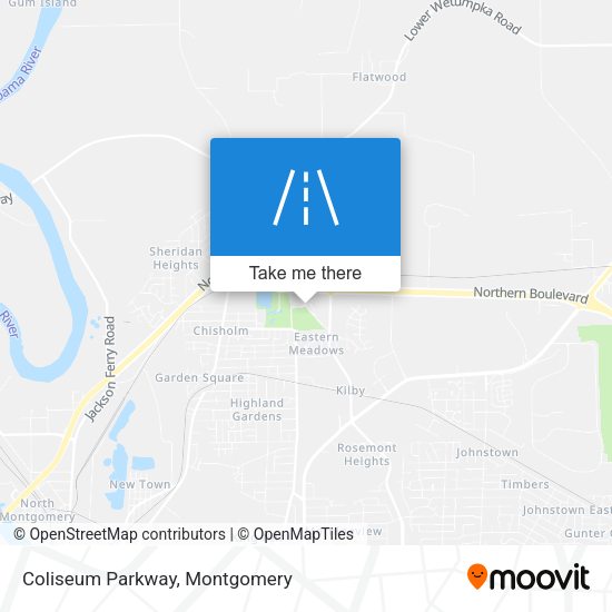 Mapa de Coliseum Parkway
