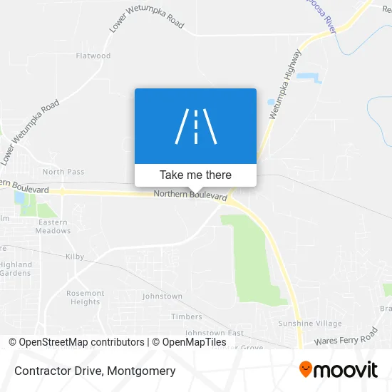 Contractor Drive map