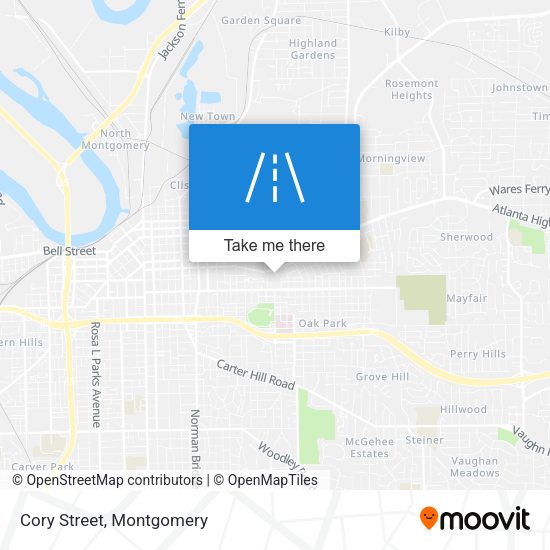 Cory Street map