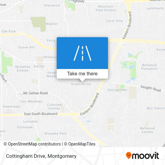 Mapa de Cottingham Drive