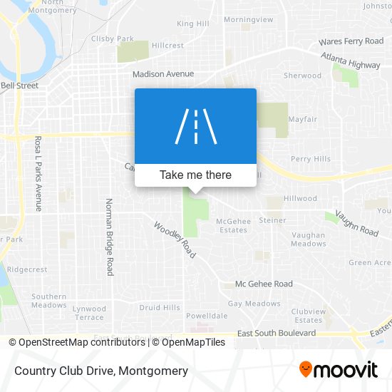 Country Club Drive map