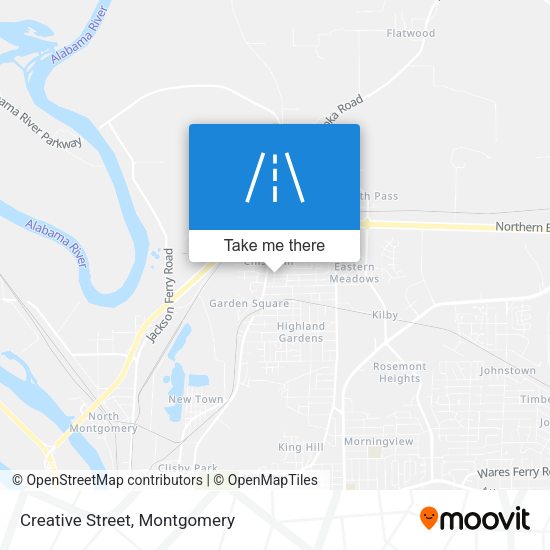Creative Street map