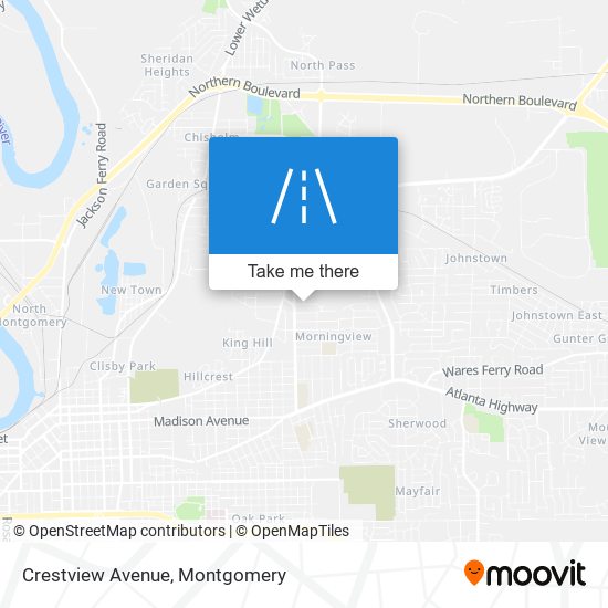 Crestview Avenue map