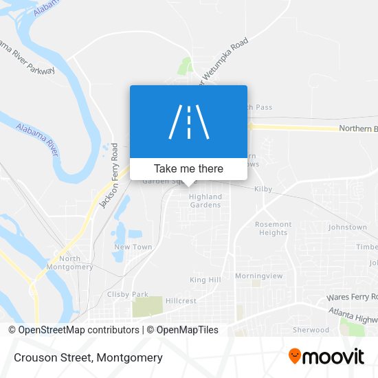 Mapa de Crouson Street