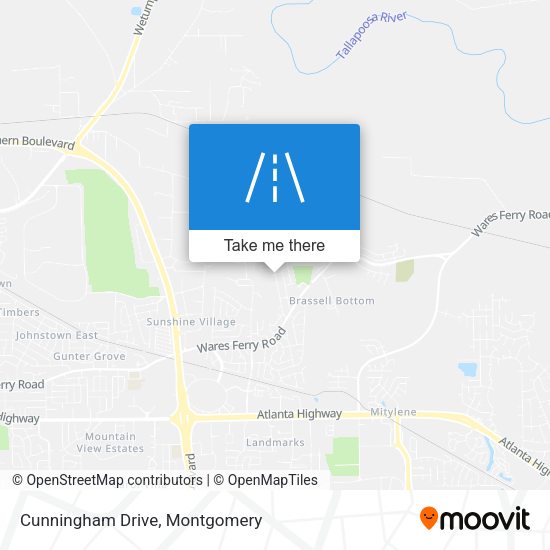 Cunningham Drive map