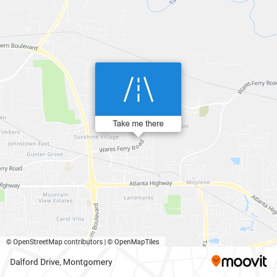 Dalford Drive map