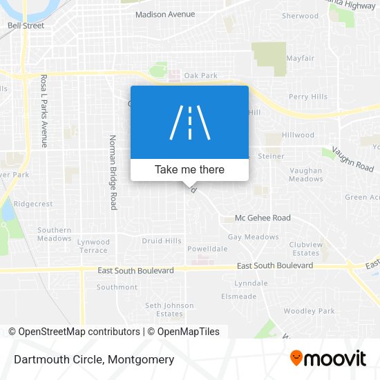 Dartmouth Circle map