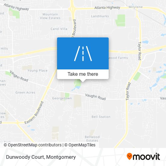 Mapa de Dunwoody Court