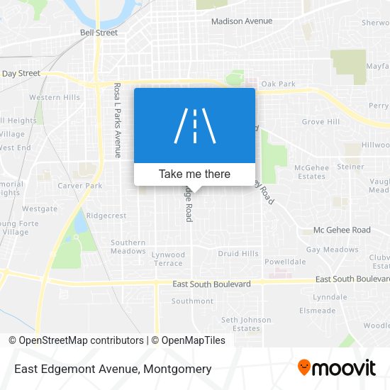 East Edgemont Avenue map