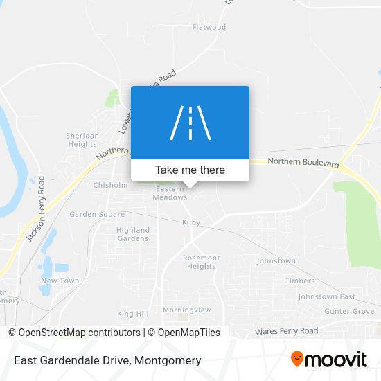 Mapa de East Gardendale Drive