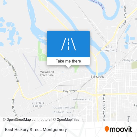 East Hickory Street map