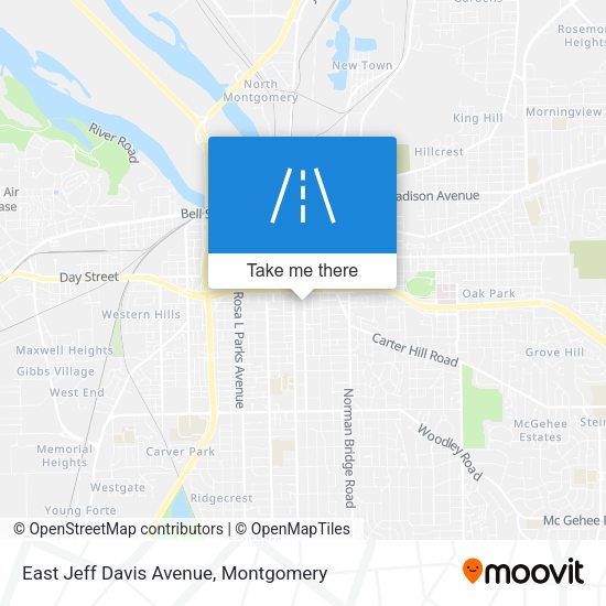 East Jeff Davis Avenue map