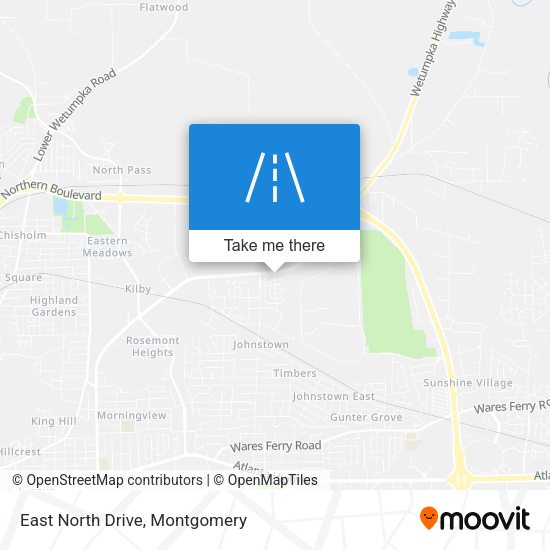 East North Drive map