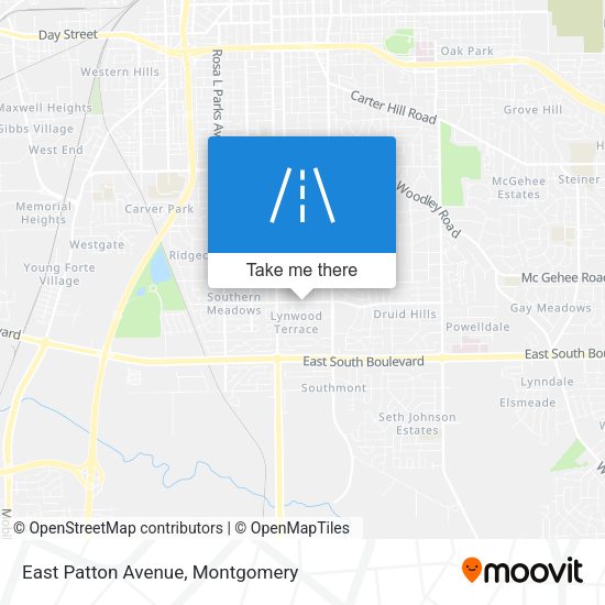 East Patton Avenue map