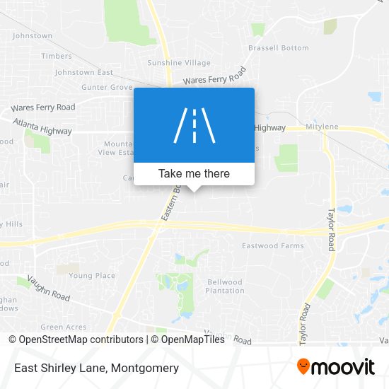 Mapa de East Shirley Lane