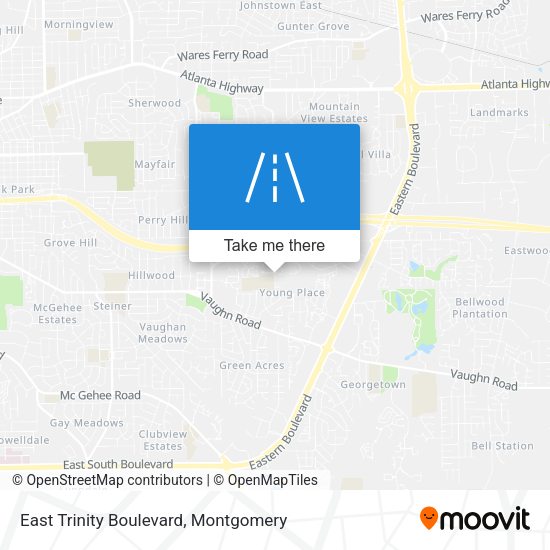 East Trinity Boulevard map
