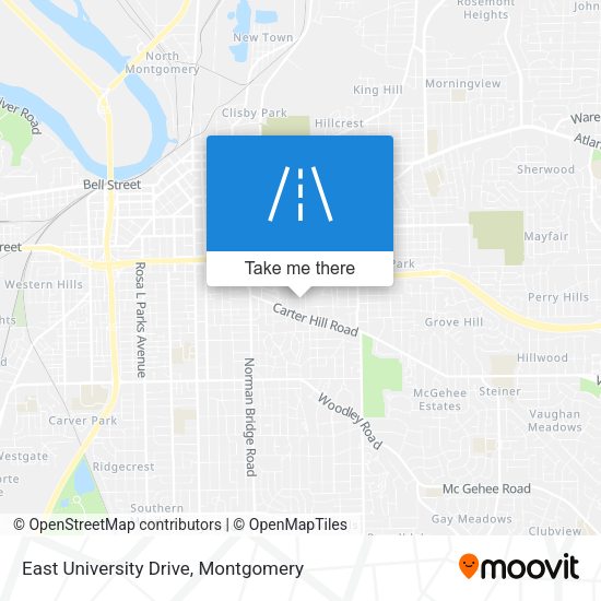 East University Drive map