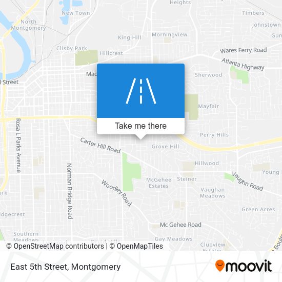 Mapa de East 5th Street