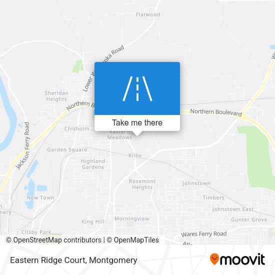 Eastern Ridge Court map