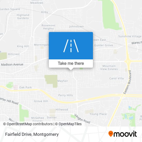 Fairfield Drive map