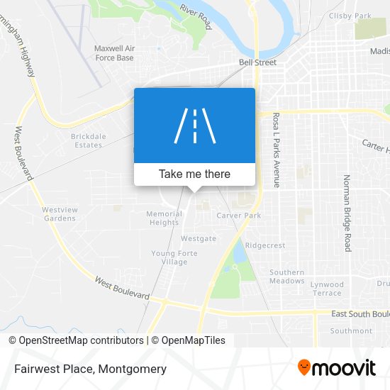 Mapa de Fairwest Place