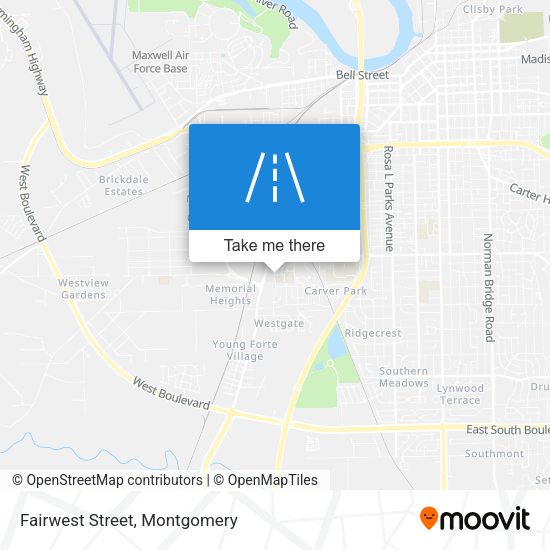 Mapa de Fairwest Street