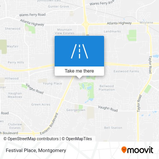 Mapa de Festival Place