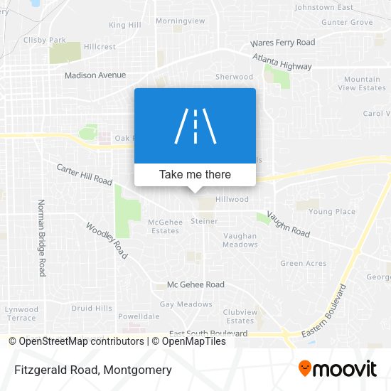 Fitzgerald Road map