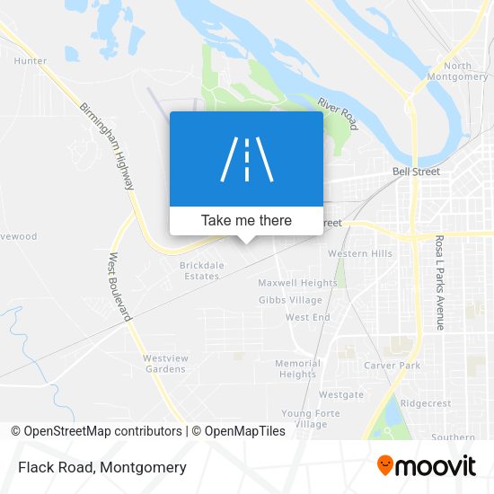Mapa de Flack Road