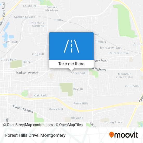 Forest Hills Drive map