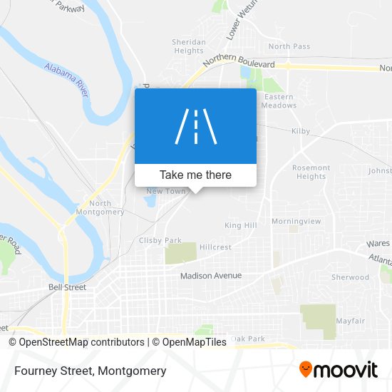 Mapa de Fourney Street