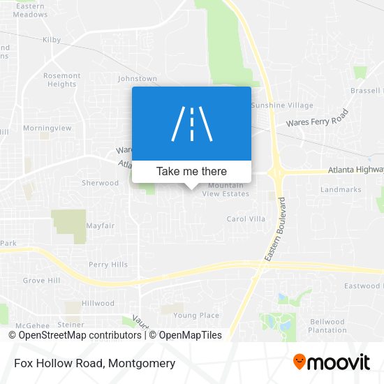 Fox Hollow Road map