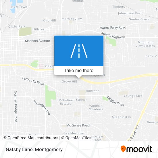 Mapa de Gatsby Lane