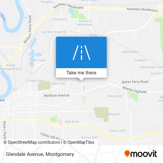 Mapa de Glendale Avenue