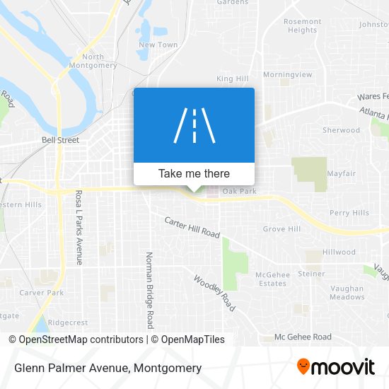 Mapa de Glenn Palmer Avenue
