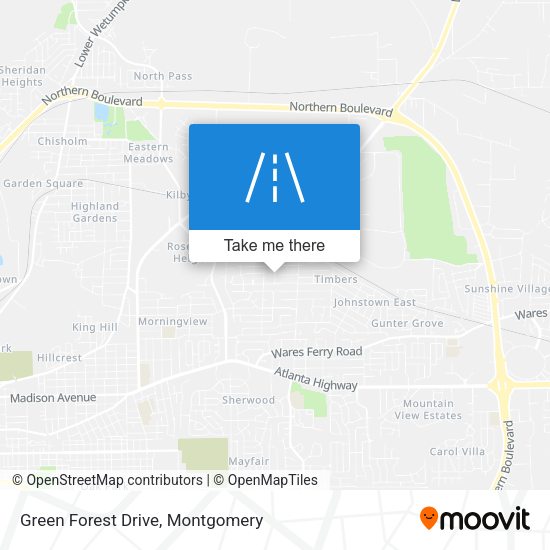 Green Forest Drive map