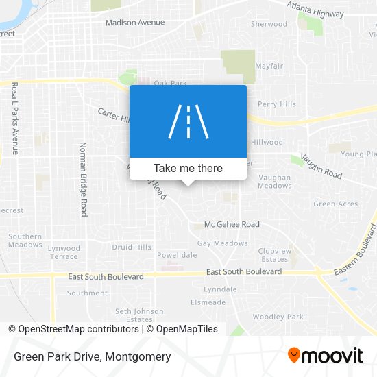 Mapa de Green Park Drive