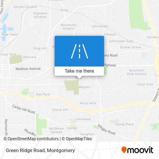 Green Ridge Road map