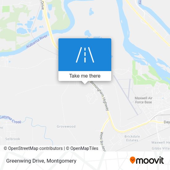 Greenwing Drive map