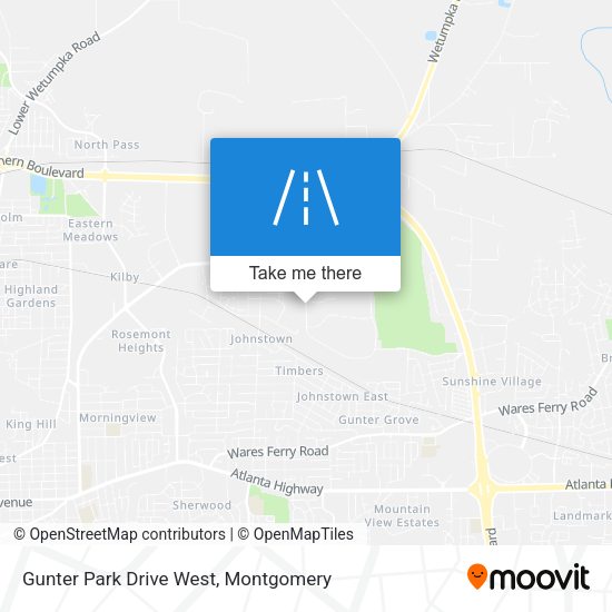 Mapa de Gunter Park Drive West