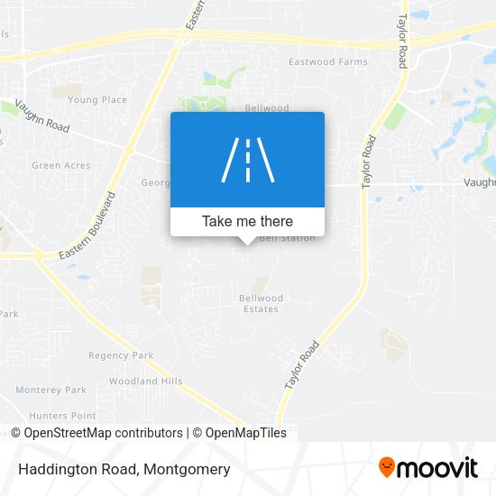 Haddington Road map