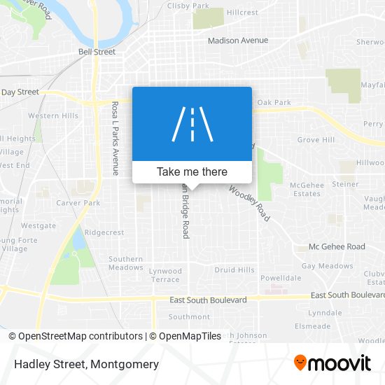 Hadley Street map