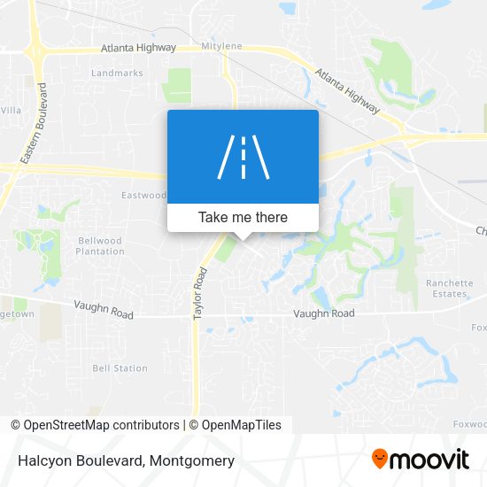 Halcyon Boulevard map